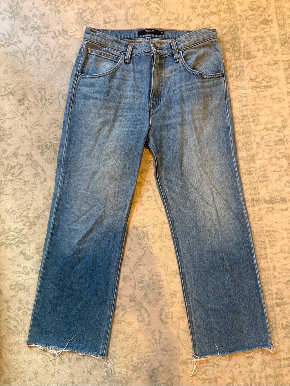 Hudson Jeans Men's Light Blue Relaxed Straight-Leg Jeans